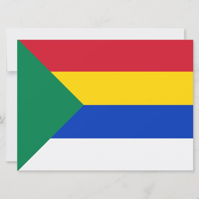 Flag of the Druze Religion Card (Front)