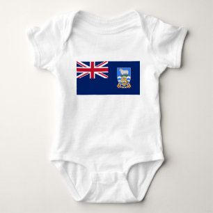 Flag of the Falkland Islands (British Territory) Baby Bodysuit