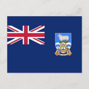 Flag of the Falkland Islands (British Territory) Postcard
