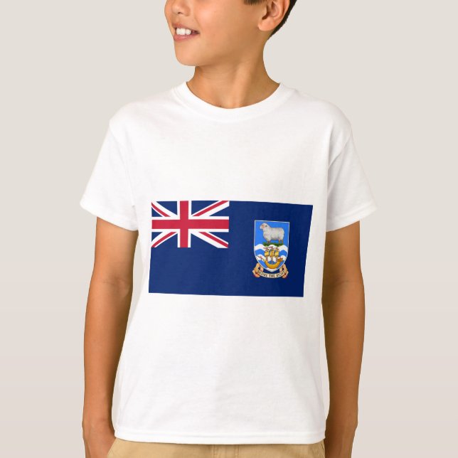 Flag of the Falkland Islands (British Territory) T-Shirt (Front)