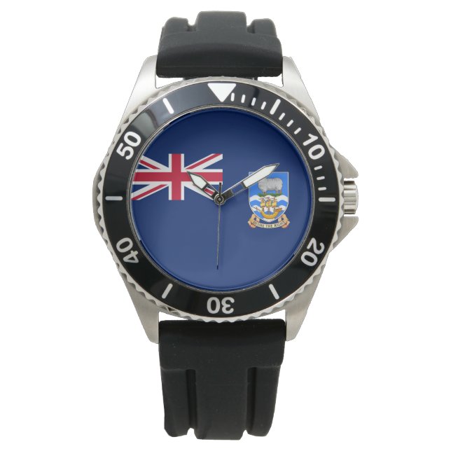 Flag of the Falkland Islands (British Territory) Watch (Front)