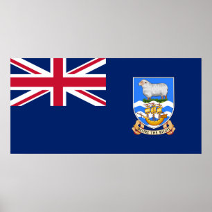 Flag of the Falkland Islands Poster