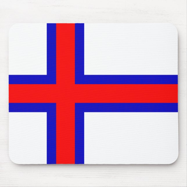 Flag of the Faroe Islands Mouse Mat (Front)