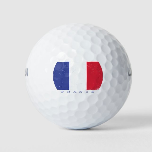 Flag of the French Republic Golf Balls (Front)