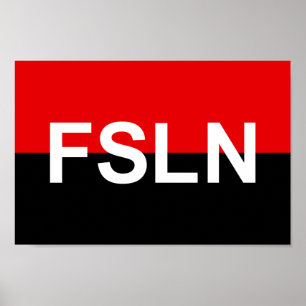 Flag of the FSLN Poster