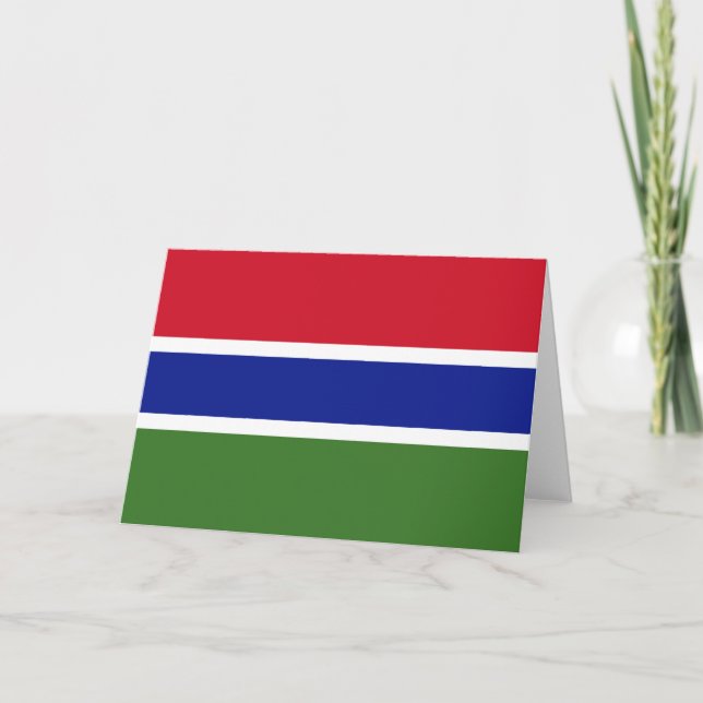 Flag of The Gambia Card (Front)