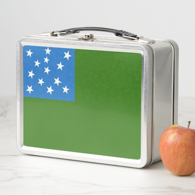 Flag of the Green Mountain Boys Metal Lunch Box (In Situ)