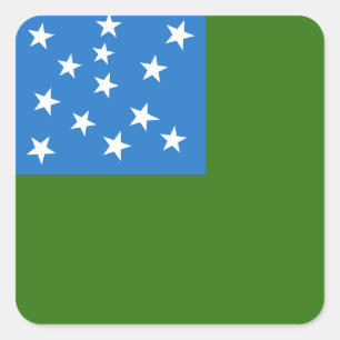 Flag of the Green Mountain Boys Square Sticker