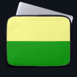 Flag of The Hague Laptop Sleeve<br><div class="desc">Flag of The Hague,  The Netherlands.
 The flag consists of two horizontal stripes of equal width,  the upper one yellow and the lower one green.</div>