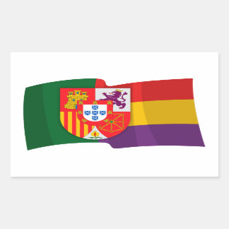 Flag of the Iberian Republic Rectangular Sticker