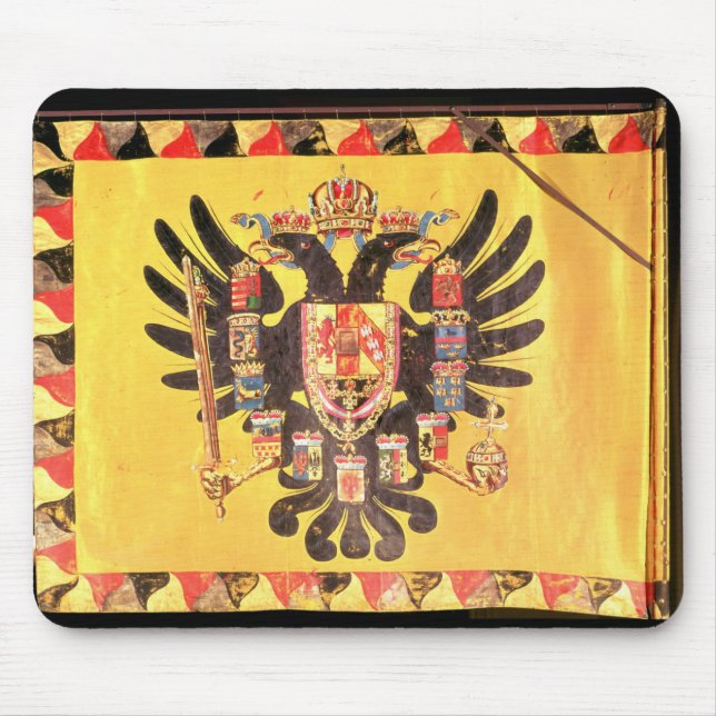 Flag of the Imperial Habsburg Dynasty, c.1700 Mouse Mat (Front)