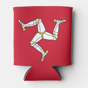 Flag of the Isle of Man Can Cooler