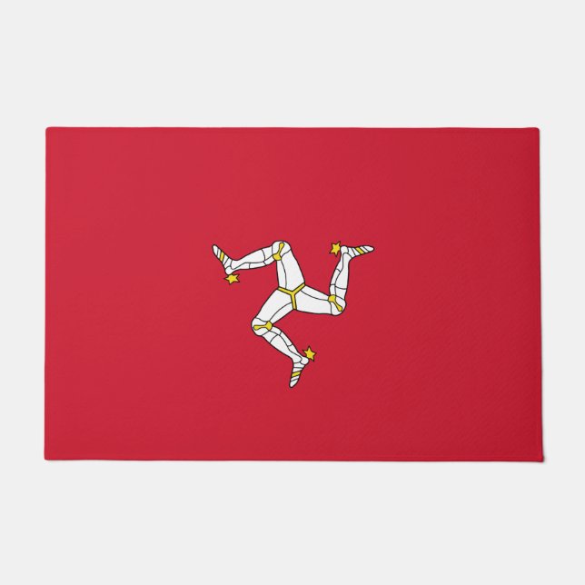 Flag of the Isle of Man Doormat (Front)