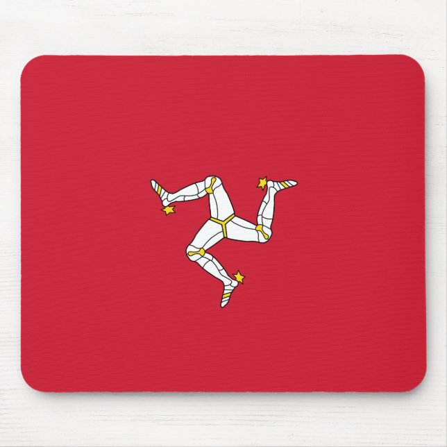 Flag of the Isle of Man Mouse Mat (Front)