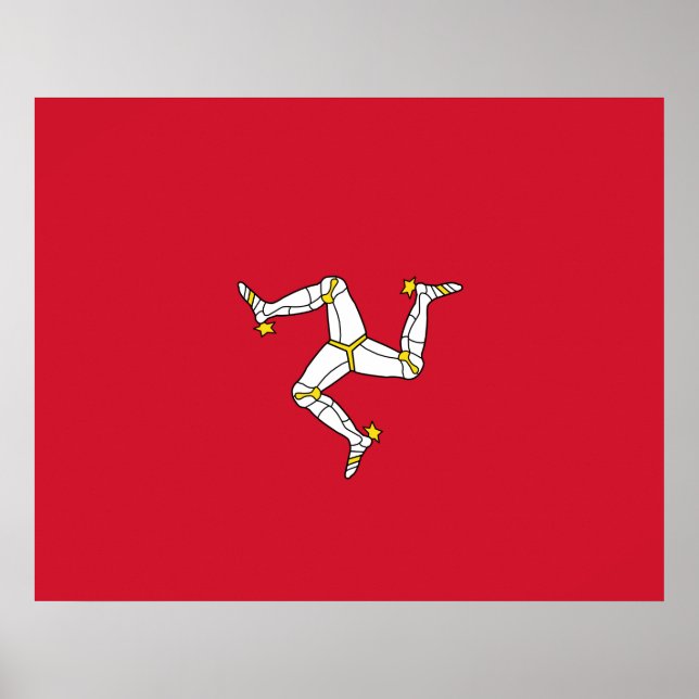 Flag of the Isle of Man Poster (Front)