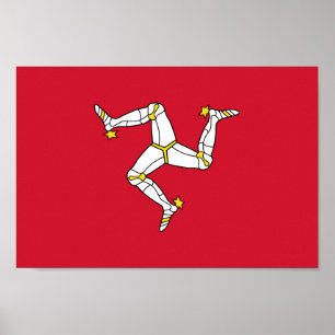 Flag of the Isle of Man Poster