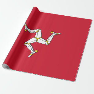 Flag of the Isle of Man Wrapping Paper
