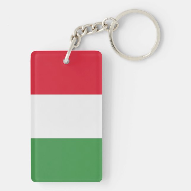 Flag of the Italy Key Ring (Back)