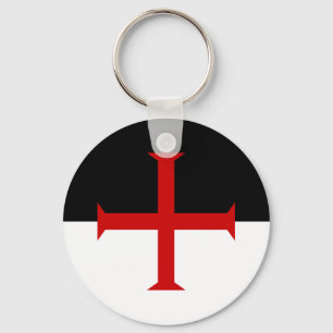 Flag of the Knights Templar Key Ring