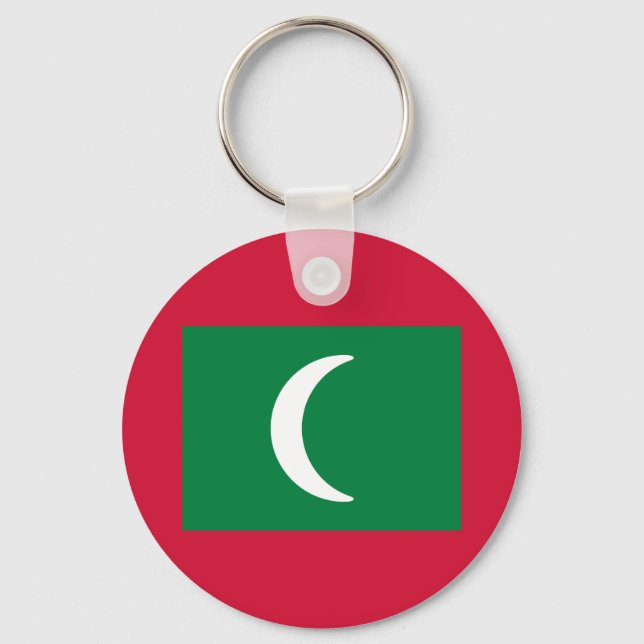 Flag of the Maldives Key Ring (Front)