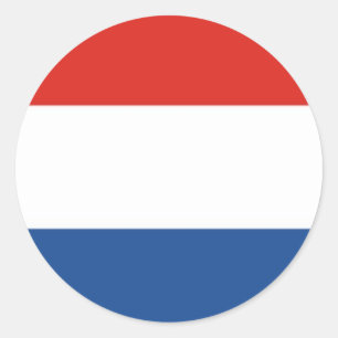 Flag of the Netherlands Classic Round Sticker