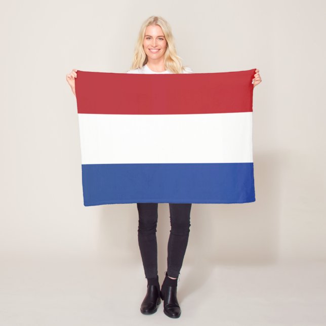 Flag of the Netherlands Fleece Blanket (In Situ)