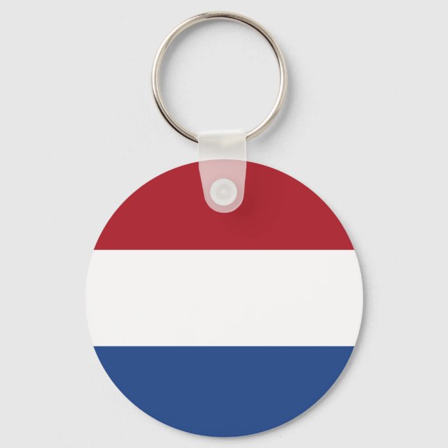 Flag of the Netherlands Key Ring (Front)
