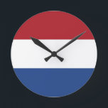 Flag of the Netherlands Wall Clock<br><div class="desc">Flag of the Netherlands Wall Clock</div>