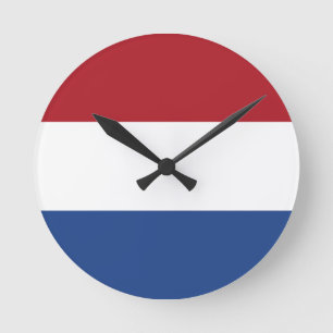 Flag of the Netherlands Wall Clock