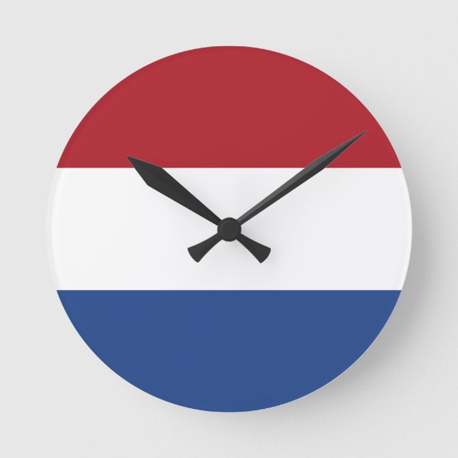 Flag of the Netherlands Wall Clock (Front)