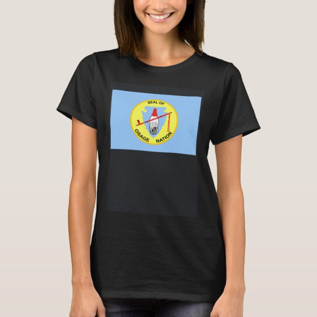 Flag of the Osage Nation of Oklahoma USA T-Shirt (Front)