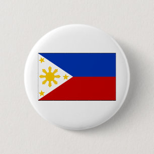 Flag of the Philippines 6 Cm Round Badge