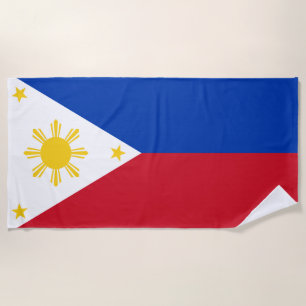 Flag of the Philippines Beach Towel