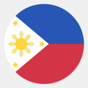 Flag of the Philippines Classic Round Sticker