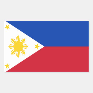 Flag of the Philippines Rectangular Sticker