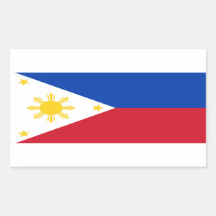 Flag of the Philippines Rectangular Sticker