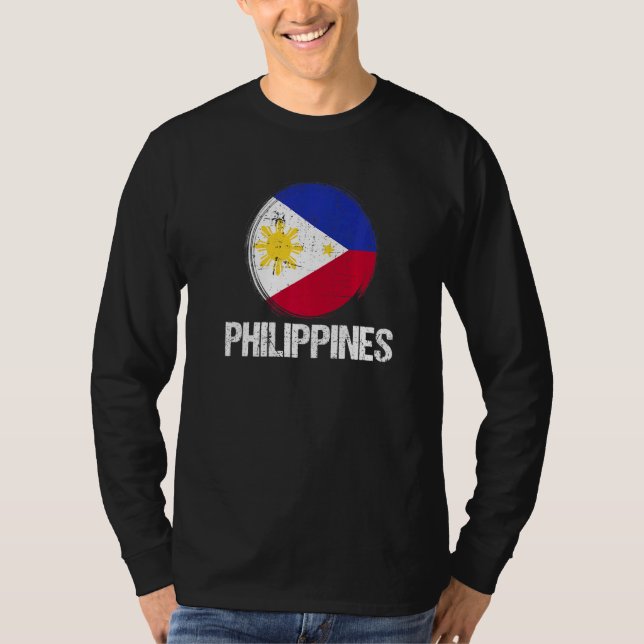 Flag Of The Philippines   T-Shirt (Front)