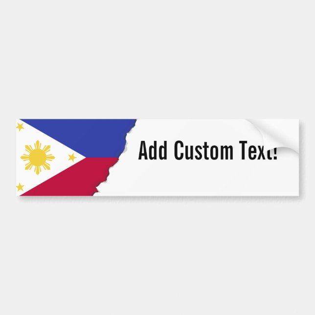 Flag of the Phillipines Bumper Sticker (Front)