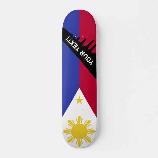 Flag of the Phillipines Skateboard (Front)