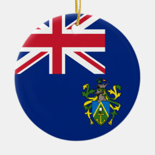 Flag of the Pitcairn Islands Ceramic Tree Decoration