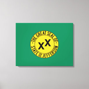 Flag of the Proposed U.S. State of Jefferson Canvas Print