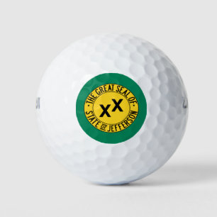 Flag of the Proposed U.S. State of Jefferson Golf Balls