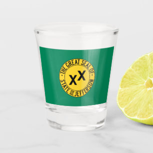 Flag of the Proposed U.S. State of Jefferson Shot Glass