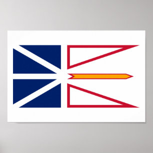 Flag of the province of Newfoundland And Labrador Poster