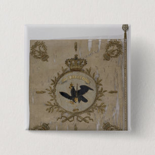 Flag of the Prussian Infantry 15 Cm Square Badge