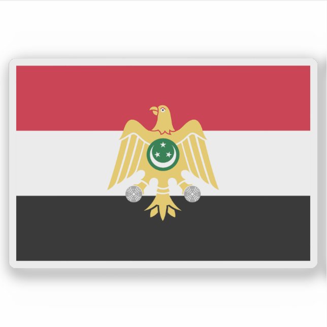 Flag of the Republic of Egypt (1952–1958) (Front)