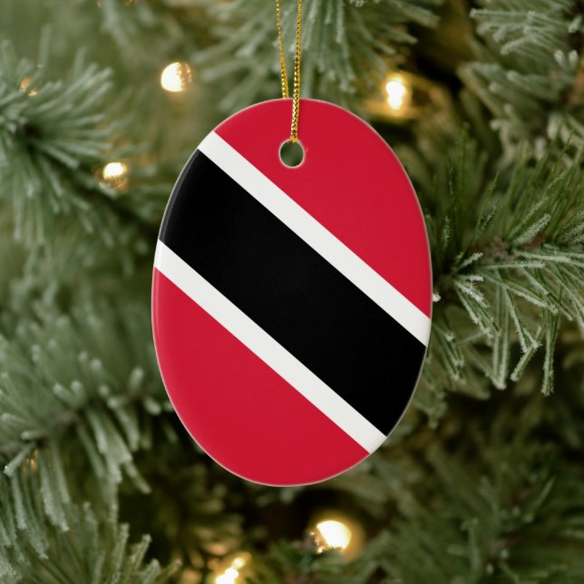 Flag of the Republic of Trinidad and Tobago Ceramic Tree Decoration (Tree)