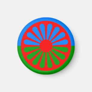 Flag of the Romani people Magnet