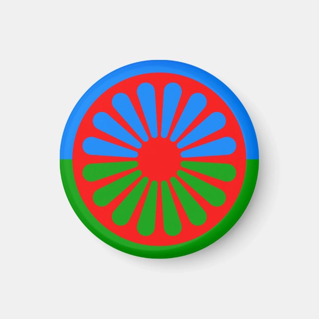 Flag of the Romani people Magnet (Front)