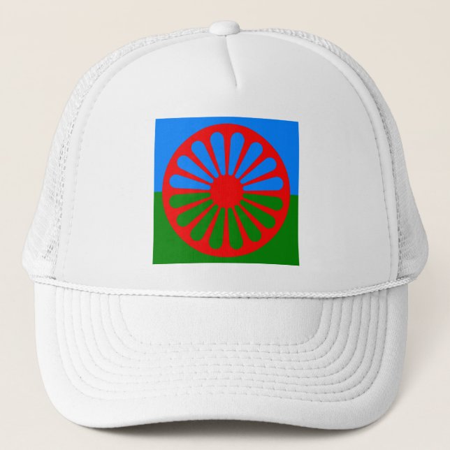 Flag of the Romani people Trucker Hat (Front)